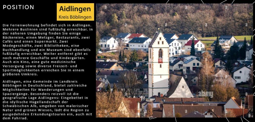Willkommen Im Casa Felice, Der Wohlfuehl Oase Mit Balkon, 4 Betten Und Homeoffice Platz Aidlingen Eksteriør bilde